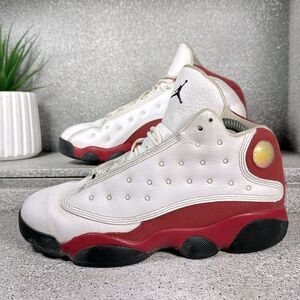 Air Jordan 13 Retro Cherry 2010 OG Leather Sneakers Shoes Youth Size 3